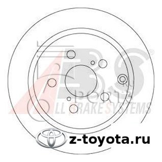 Тормозной диск Toyota  1.6-2.4